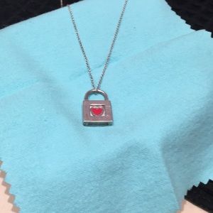 Tiffany heart locket necklace